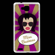 Coque Huawei Ascend Mate 7 Miss business Brune