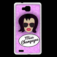 Coque Huawei Ascend Mate 7 Miss Champagne Brune
