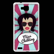 Coque Huawei Ascend Mate 7 Miss Clubbing Brune