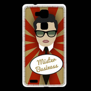 Coque Huawei Ascend Mate 7 Mister Business Brun