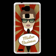 Coque Huawei Ascend Mate 7 Mister Business Chatain