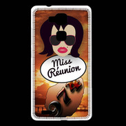 Coque Huawei Ascend Mate 7 Miss Réunion Brune