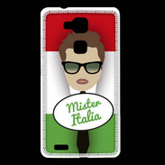 Coque Huawei Ascend Mate 7 Mister Italie Chatain