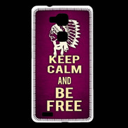 Coque Huawei Ascend Mate 7 Keep Calm and Be Free Rose