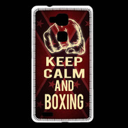 Coque Huawei Ascend Mate 7 Keep Calm and Boxing Rouge