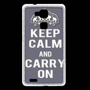 Coque Huawei Ascend Mate 7 Keep Calm and Carry on Gris