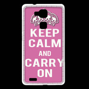 Coque Huawei Ascend Mate 7 Keep Calm and Carry on Rose