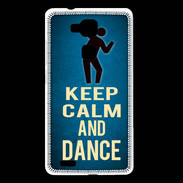 Coque Huawei Ascend Mate 7 Keep Calm and Dance Bleu