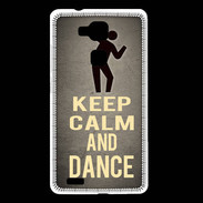 Coque Huawei Ascend Mate 7 Keep Calm and Dance Gris