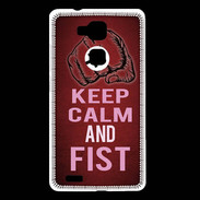 Coque Huawei Ascend Mate 7 Keep Calm and Fist Rouge