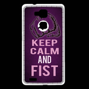 Coque Huawei Ascend Mate 7 Keep Calm and Fist Violet