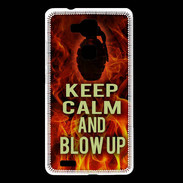 Coque Huawei Ascend Mate 7 Keep Calm and Grenade Feu
