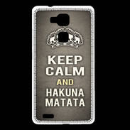 Coque Huawei Ascend Mate 7 Keep Calm and Hakuna Matata Gris