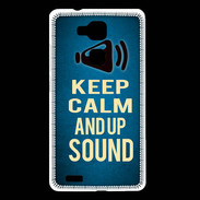 Coque Huawei Ascend Mate 7 Keep Calm and Up Sound Bleu
