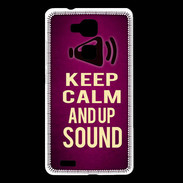 Coque Huawei Ascend Mate 7 Keep Calm and Up Sound Rose