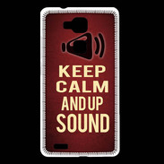Coque Huawei Ascend Mate 7 Keep Calm and Up Sound Rouge