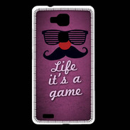 Coque Huawei Ascend Mate 7 Life It's a game Rose ZG