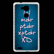 Coque Huawei Ascend Mate 7 LOL MDR bleu ZG