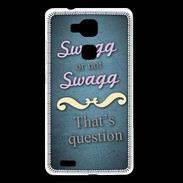 Coque Huawei Ascend Mate 7 Swag or Not bleu ZG