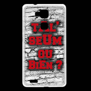 Coque Huawei Ascend Mate 7 Ta l'seum ou bien Rouge