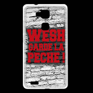 Coque Huawei Ascend Mate 7 Wesh garde la pèche Rouge