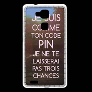 Coque Huawei Ascend Mate 7 Code pin rose ZG