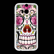 Coque HTC One M8 Tête de mort design et coloré