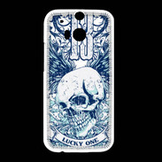 Coque HTC One M8 Tête de mort Lucky One 13