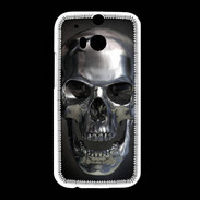 Coque HTC One M8 Tête de mort en métal