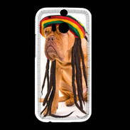 Coque HTC One M8 Chien Rasta