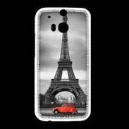 Coque HTC One M8 Vintage Tour Eiffel et 2 cv