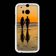 Coque HTC One M8 Balade romantique sur la plage 5