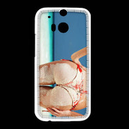 Coque HTC One M8 Belle fesse sur la plage