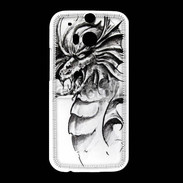 Coque HTC One M8 Dragon en dessin 35