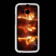 Coque HTC One M8 Danseuse feu