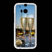 Coque HTC One M8 Amour au champagne