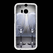 Coque HTC One M8 Coupe de champagne lesbienne
