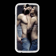 Coque HTC One M8 Couple câlin sexy 3