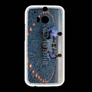 Coque HTC One M8 Couple romantique devant la mer