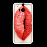 Coque HTC One M8 Bouche de femme rouge 50
