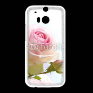 Coque HTC One M8 Rose couleur rose