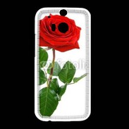 Coque HTC One M8 Rose rouge 2