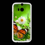 Coque HTC One M8 Papillon dans la nature