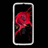 Coque HTC One M8 Rose splash