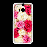 Coque HTC One M8 Fond de roses 5