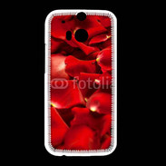 Coque HTC One M8 Fond pétales de roses