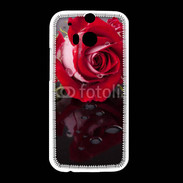 Coque HTC One M8 Belle rose Rouge 10