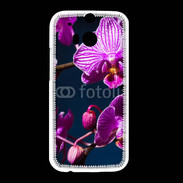 Coque HTC One M8 Belle Orchidée violette 15