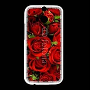 Coque HTC One M8 Rose Background 575