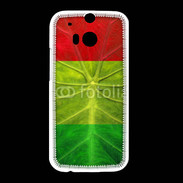 Coque HTC One M8 Feuille rasta